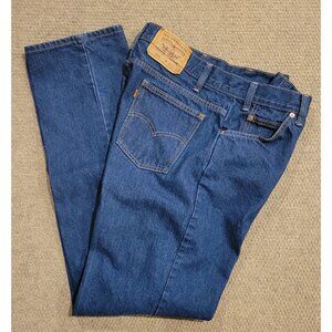 Levi's 505 Jeans Mens 33x32 Blue Denim tagged 35x33
